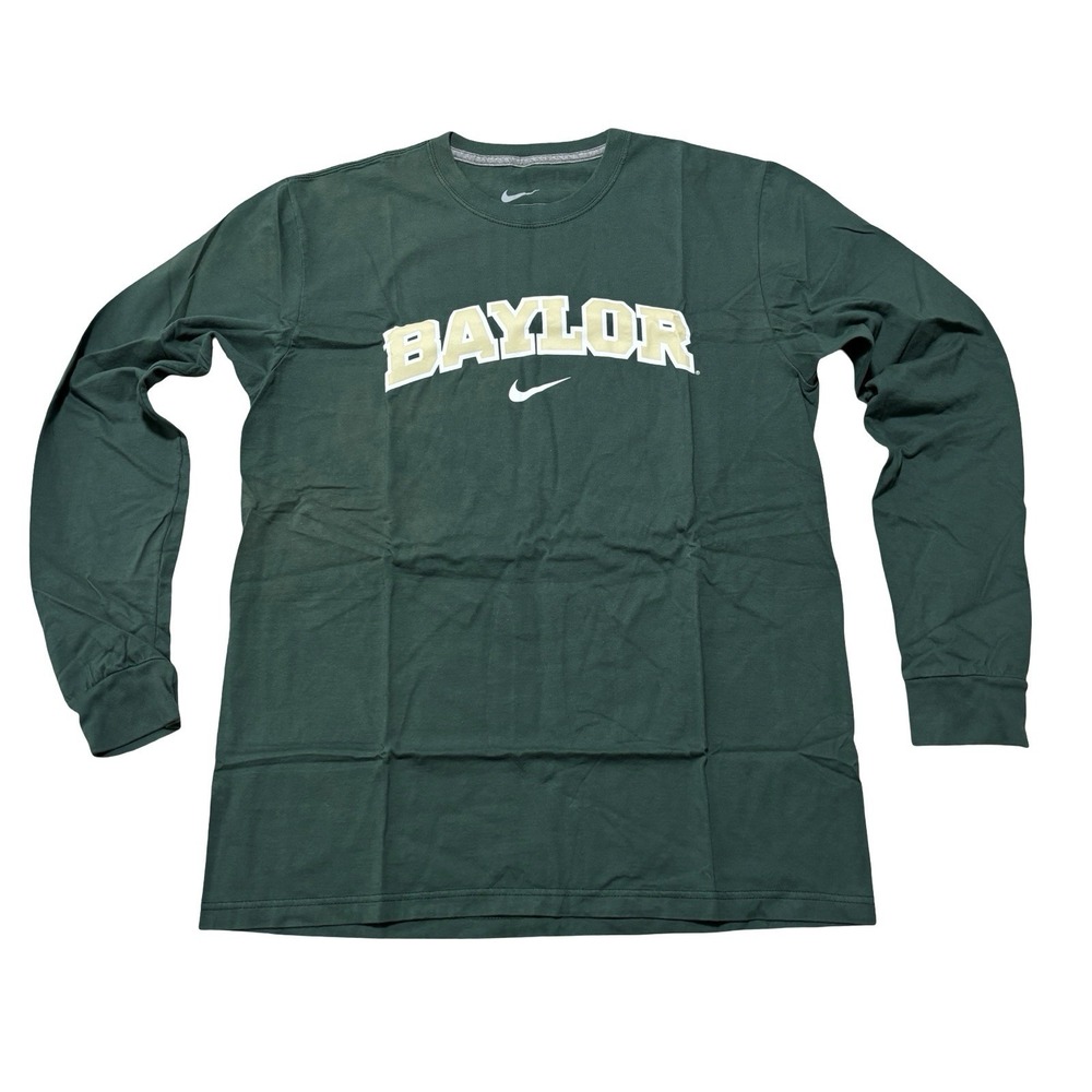 Nike Men's Baylor Bears University Long Sleeve Shirt Size Large 20.5 x 29